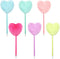 6 Pack Colorful Fluffy Ball Pen,Heart Shape Pom Pom Pen for Girls Creative Plush Pen Ballpoint Pens for School and Office Supplies...