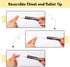 QUEFE 8pcs White Chalk Markers, 6mm Liquid Chalk Markers Dry Erase Marker Pens for Blackboard, Dual Tip Chalkboard Markers with Reversible Tip for...