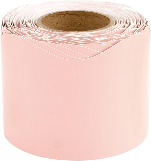 Blush Bulletin Board Border Pink Scalloped Border Trim for Classroom 52ft One Roll...