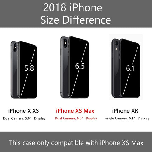 Vofolen Case for iPhone Xs Max Case Wallet Card Holder Sliding Cover Credit Card Slot ID Pocket Dual Layer Protective Hard Shell Hybrid TPU Bumper...