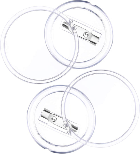 50 Pack Acrylic Button Pins Badge Clear Button Pins Custom Button Pins Kit Blank Button Pins Bulk Photo Buttons Make Your Own Buttons Pins for DIY...