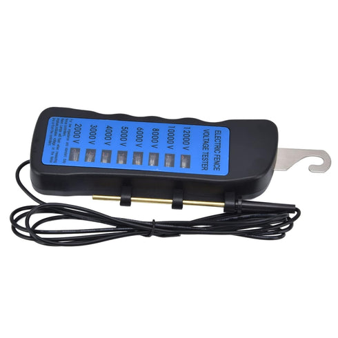 Electric Fence Voltage Tester, 12KV Neon Fault Finder 2000 to 12000V 8 Neon Indicator Lights Waterproof Fence Tester for Farms...