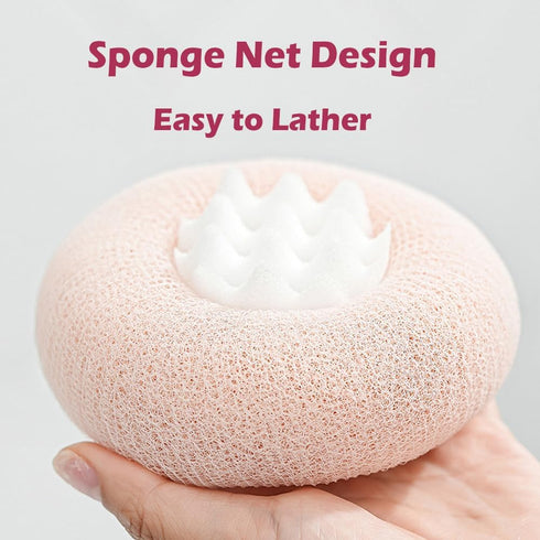 2 Pack Bath Body Brush,Exfoliating Body Scrubber,Bath Sponge Brush to Scrub The Body and Enjoy The Shower(Pink&Blue)…...