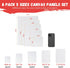 Simetufy 8 Pack Canvas Boards for Painting Multi-Size Paint Canvas Panels Set 4x4, 5x7, 8x10, 9x12, 11x14 Inches Pre-Primed 100% Cotton Blank Canv...