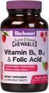 Bluebonnet Nutrition Earth Sweet Vitamin B6, B12, Plus Folic Acid Chewable Tablets, Vegan, Vegetarian, Gluten Free, Soy Free, Milk Free, Kosher, 6...