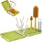 MOMMED Baby Bottle Brush, 6-in-1 Baby Bottle Brush Kit, Baby Essentials-Extendable Silicone Brush with Nipple Brush, Drying Rack, Straw Brush, Soa...