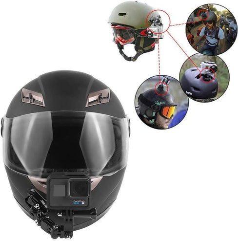 Motorcycle Helmet Chin Mount Kit for GoPro Hero 8/7/ (2018)/ 6/5 Black/ 4 Session, DJI OSMO Action, YI Action Camera and More...
