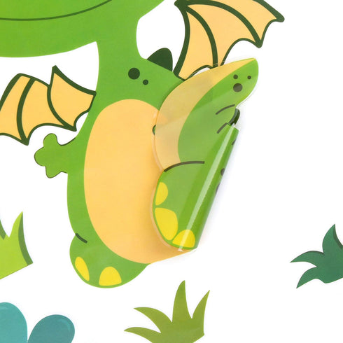 CCINEE 85 PCS Dinosaur Window Cling Decals for Kids,Assorted Cute Dinosaur Foot Print Eggs Window Sticker Decorations for Kids Toddlers...