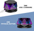 EGKimBa Magnetic Diamond Bluetooth Speaker, Small Wireless Speaker with Multi RGB Color Light Show, Portable Phone Stand for iPhone, Android, TWS ...