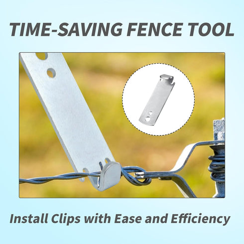 Fence Wire Twister for T Post Clips Fencing Tools Strong and Easy to Use Fencing Tool Barb Wire Fence Tools Time Saver for Twisting Wire Strong En...
