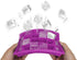 Ice Cube Tray, Silicone Square Ice Trays Easy Release Stackable Ice Cube Mold with Removable Lid, 24 Cavity (2 Pack, Purple)...