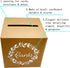 KALEFO Kraft Card Box Wedding Favors Post Boxes Cardboard Wedding Party Decor Table Centerpiece...