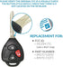 Keyless2Go Replacement for Keyless Entry Car Key Vehicles That Use MOZB41TG with 4D67 Chip...