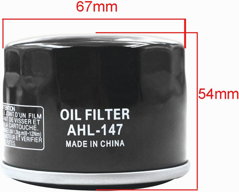 AHL 2 pack 147 Oil Filter Compatible with KYMCO UXV 500I 500 2015-2017 UXV 700I 695 2014-2017 UXV 700I CAMO 695 2015-2017 UXV 700I LE 695 2014-201...