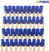 10 Pairs Amass EC3 Battery Connector Plugs,3.5mm Banana Plug Female Male Bullet Connector with 14 Gauge Silicone Wire for RC ESC LIPO Battery Elec...