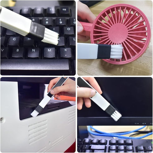 Crevice Gap Cleaning Brush Tool, 6pcs Hand-held Groove Gap Cleaning Tools, 2 in 1 Dustpan Cleaning Brushes, Shutter Door Window Track Kitchen Clea...