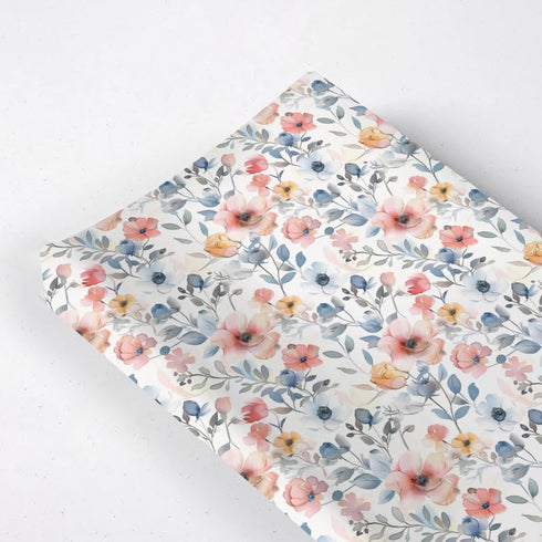 Flowers Floral Changing Pad Cover, Flowers Baby Diaper Changing Table Pad Cover, Unisex Flowers Floral Diaper Changing Sheet for Baby Boys Girls, ...