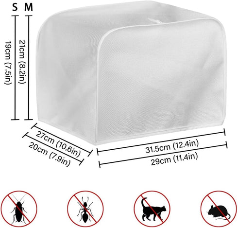 American Flag Toaster Cover 2 Slice Wide Slot, Highland Cow Sunflower Print Bread Maker Cover Toaster Covers, Washable Stain Resistant Small Appli...