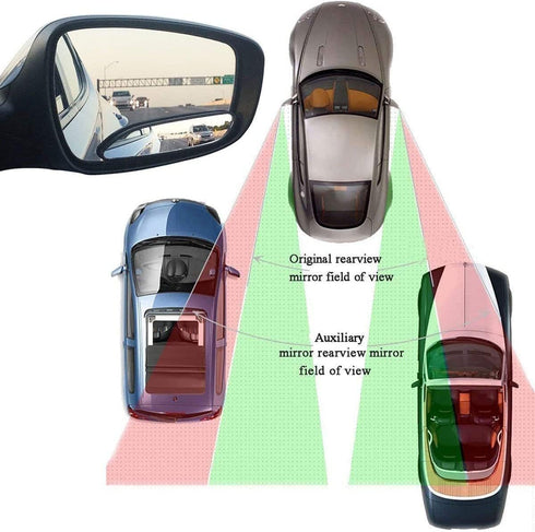 EEEkit Cars Blind Spot Mirrors Unique design, Mirror for blind side 360 Degree Rotating Design, Side Mirror Wide Angle Mirror Safety Convex Rearvi...