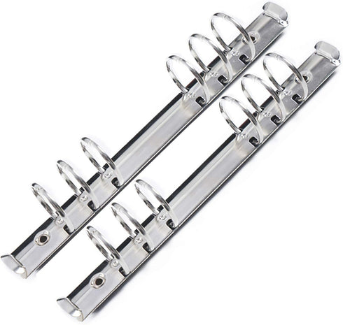 Moterm 2 Pieces 6-Hole Ring Binder Mechanisms Replacement Kit for Binder Planners (A5 Size, Silver Color, 30mm)...