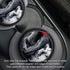 Black Marble | Car Coasters for Drinks Set of 2 | Perfect Car Accessories with Absorbent Coasters. Car Coaster Measures 2.56 inches with Rubber Ba...