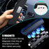 SALEX Black Magnetic Mounts 3 Pack. Flat Cell Phone Holder for Car Dashboard, Wall, Fridge. Stick on Universal Kit Compatible with GPS, Tablets, S...
