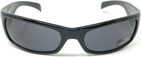 Locs All Black Cholo Biker Extra Narrow Lens Rectangular Sunglasses...