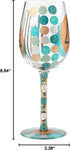Designs by Lolita “40Th Birthday” Hand-Painted Artisan Wine Glass, 15 oz...