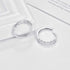 KINGWHYTE Daisy Hoop Earrings 925 Sterling Silver Lucky Flower Earrings Small Huggie Earrings Daisy Fashion Jewelry Gifts for Women...