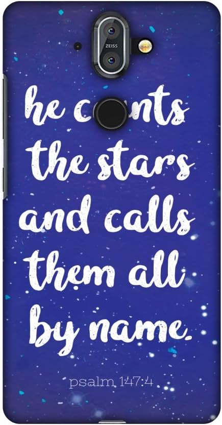 AMZER Slim Fit Handcrafted Designer Printed Snap On Hard Shell Case Back Cover with Screen Cleaning Kit Skin for Nokia 8 Sirocco - Bible Wisdom 3 ...