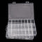 2 Pack 24 Grids Plastic Organizer Box Container Craft Storage Box Compartment Box with Adjustable Dividers for Beads Jewelry Fishing Tackles Art D...