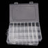 2 Pack 24 Grids Plastic Organizer Box Container Craft Storage Box Compartment Box with Adjustable Dividers for Beads Jewelry Fishing Tackles Art D...