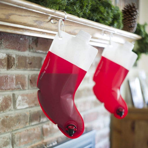 Santa's Stocking Flask for Party: 2.25 liter Flasks make Funny Yankee Swap Gifts, White Elephant Gifts, Funny Gag Gifts, SantaCon Accessories and ...
