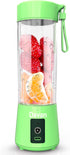 Portable Blender Smoothies Personal Blender Mini Shakes Juicer Cup USB Rechargeable 14oz. (Green)...