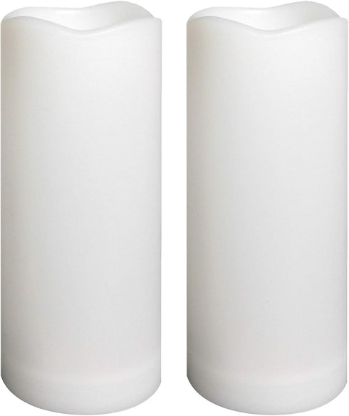 Waterproof Outdoor Flameless Pillar Candles with Timer Battery Operated Electric LED Candle Set for Gift Home Décor Party Wedding Supplies Garden ...