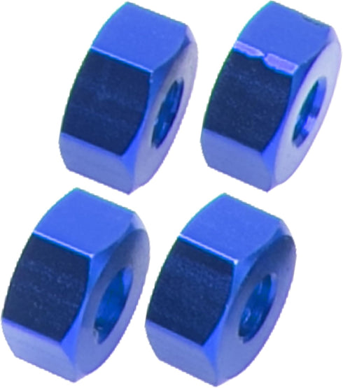 Metal 12mm Wheel Hex Hub Drive Adapters with Pins Screws Compatible with 1/10 Arrma Senton Granite Typhon Vorteks 3S Big Rock RC Car (Blue)...