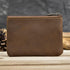 1 Pcs Leather 2 Zipper Coin Purse Wallet With Key Ring, Coin Organizer, Change Holder,Card Case, Leather Zipper Storage Bag for Men...