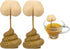 Noviko 2 Pack Butt Poop Tea Infuser for White Elephant Gift,Silicone Cute Tea Infusers for Loose Tea...