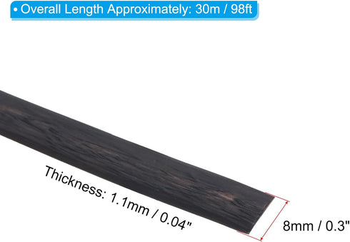 PATIKIL Wicker Repair Kit, 30m/98ft PE Rattan Replacement Repair DIY Set for Wicker Fixing Furniture Patio Furniture Repair, Black-Deep Empaistic...