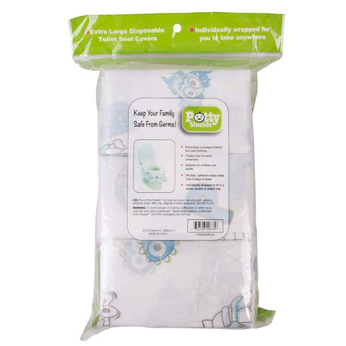 Toilet Seat Covers Disposable (12 Pack) - XL Waterproof Toilet Cover for Toddlers, Kids & Adults - Portable & Individually Wrapped for Travel, Pot...