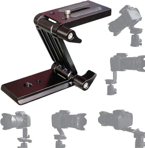 Universal Flex Tilt Head Z Mount Bracket with Arca-Swiss and Tripod Quick Release Plate for Camera Slider Rail Cage Rig Gimbal Stabilizer Compatib...