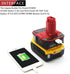 waitley Battery Adapter for Dewalt DCA1820 18V-20V Converter with USB Port Function Compatible with DC9096 DE9096...