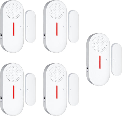 Door Window Alarm,110DB Door Alarms for Kids Safety, Wireless Sensor Door Window Burglar Alarm-Window Pool Alarms for Home (5PCS)...