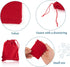 FASHEWELRY 100 Pack Red Velvet Drawstring Bags 3.6 x 2.8 inch Christmas Candy Gift Bags Mini Jewelry Storage Present Packaging Small Sachet Pouche...