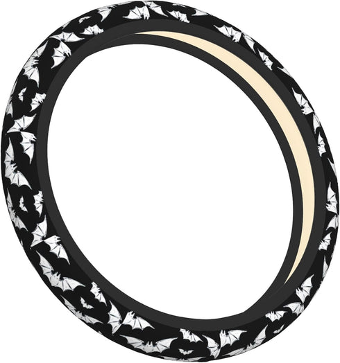 Halloween Bats Car Steering Wheel Cover Universal 15 Inches Anti-Slip Breathable Sweat Absorption Neoprene Car Accessories...