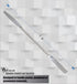 A2Z-DE003 Stainless Steel Double Ended Micro Lab Spatula Sampler, Round & Tapered Arrow End, 7" Length...