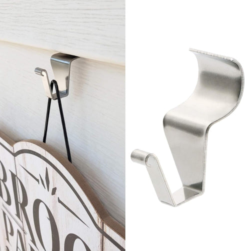 Vinyl Siding Hooks, (8 Pack) No Drilling Siding Clips for Hanging Outdoor Decorations and String Lights, Reusable Heavy-Duty Wreath Hangers for Ha...