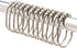 2LB Depot Wide Shower Curtain Rings/Hooks Set, Decorative Brushed Satin Nickel Finish, Easy Glide Rollers,100% Rustproof Stainless Steel, Set of 1...