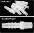 6 Pcs Plastic Hose Barb Reducer Fitting,1/4" Barb X 1/8" NPT Male Connectors Joint Splicer Mender Barbed Reducing Union Adapter Connector Pipe Fit...