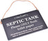 Stylish and Bold, Black and White, SEPTIC TANK Sign | Plaque | Notice for Toilet | Bathroom | W.C | only flush toilet paper | Information Notice |...